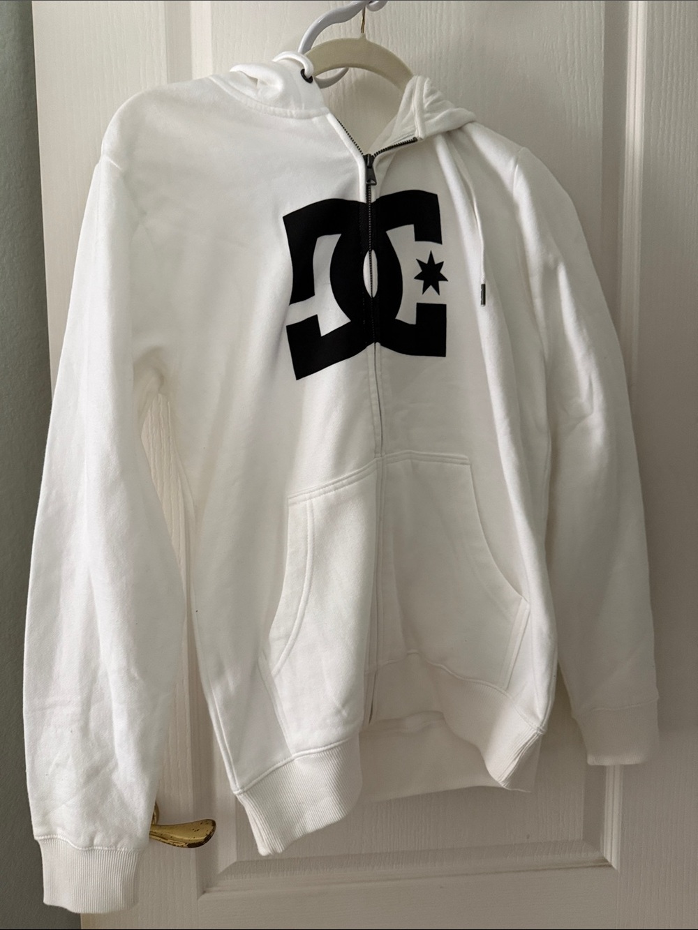DC White Hoodie with Black Logo - Picture 9 of 9